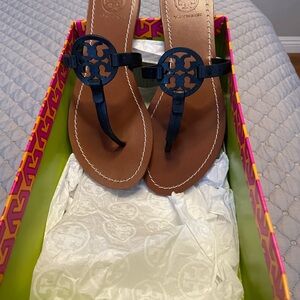 Tory Burch Black and Brown Sandals